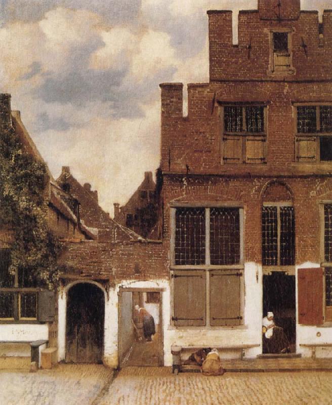 Jan Vermeer Street in Delft Spain oil painting art